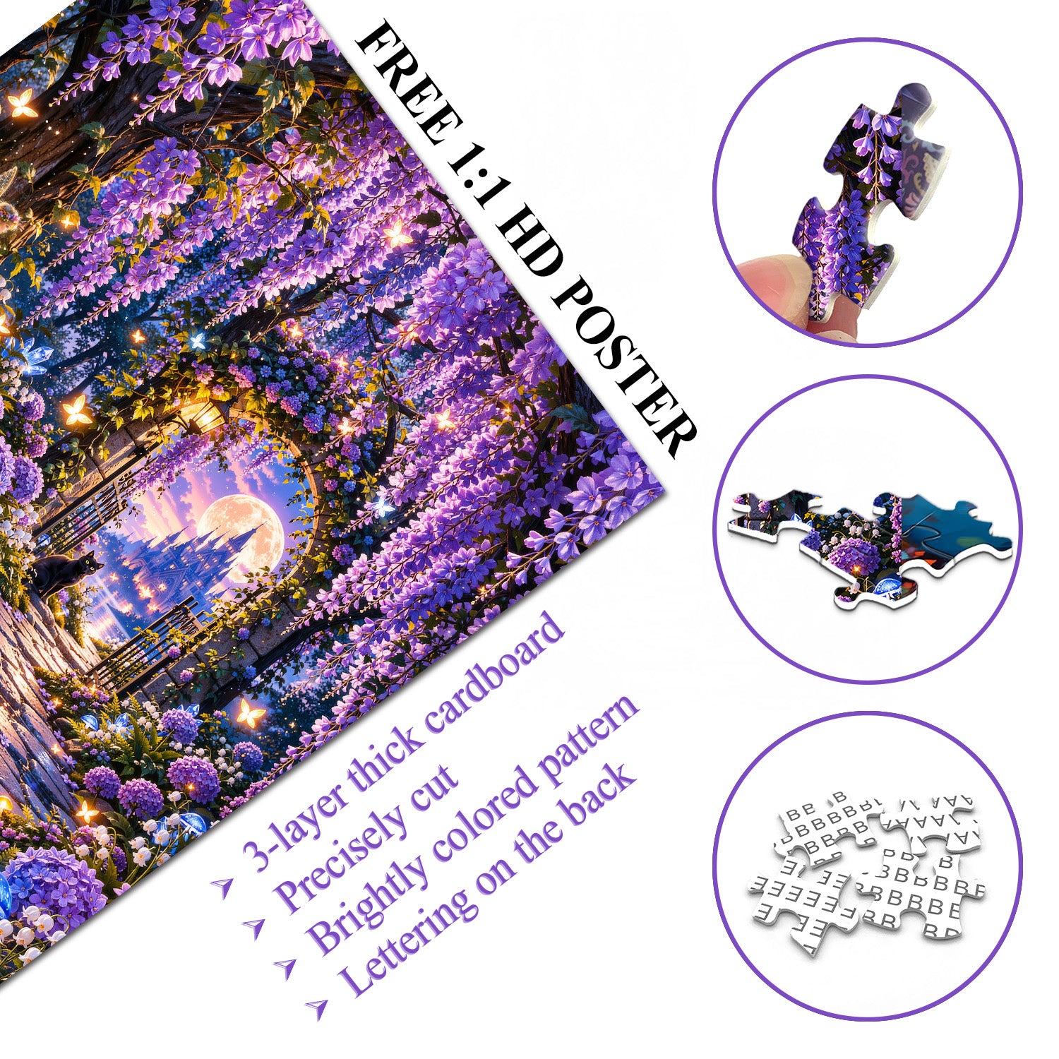 Wisteria Garden Jigsaw Puzzle 1000 Pieces