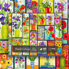 Floral Collage Jigsaw Puzzle 1000 Pieces