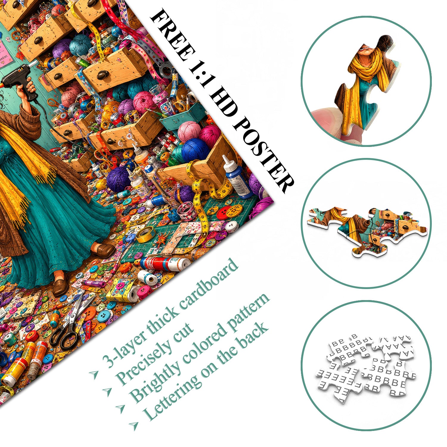 Chaos Craft Shack Jigsaw Puzzle 1000 Pieces