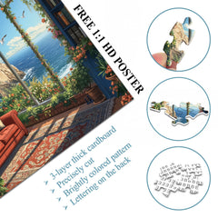 Seaside Reading Retreat Puzzle 1000 Teile