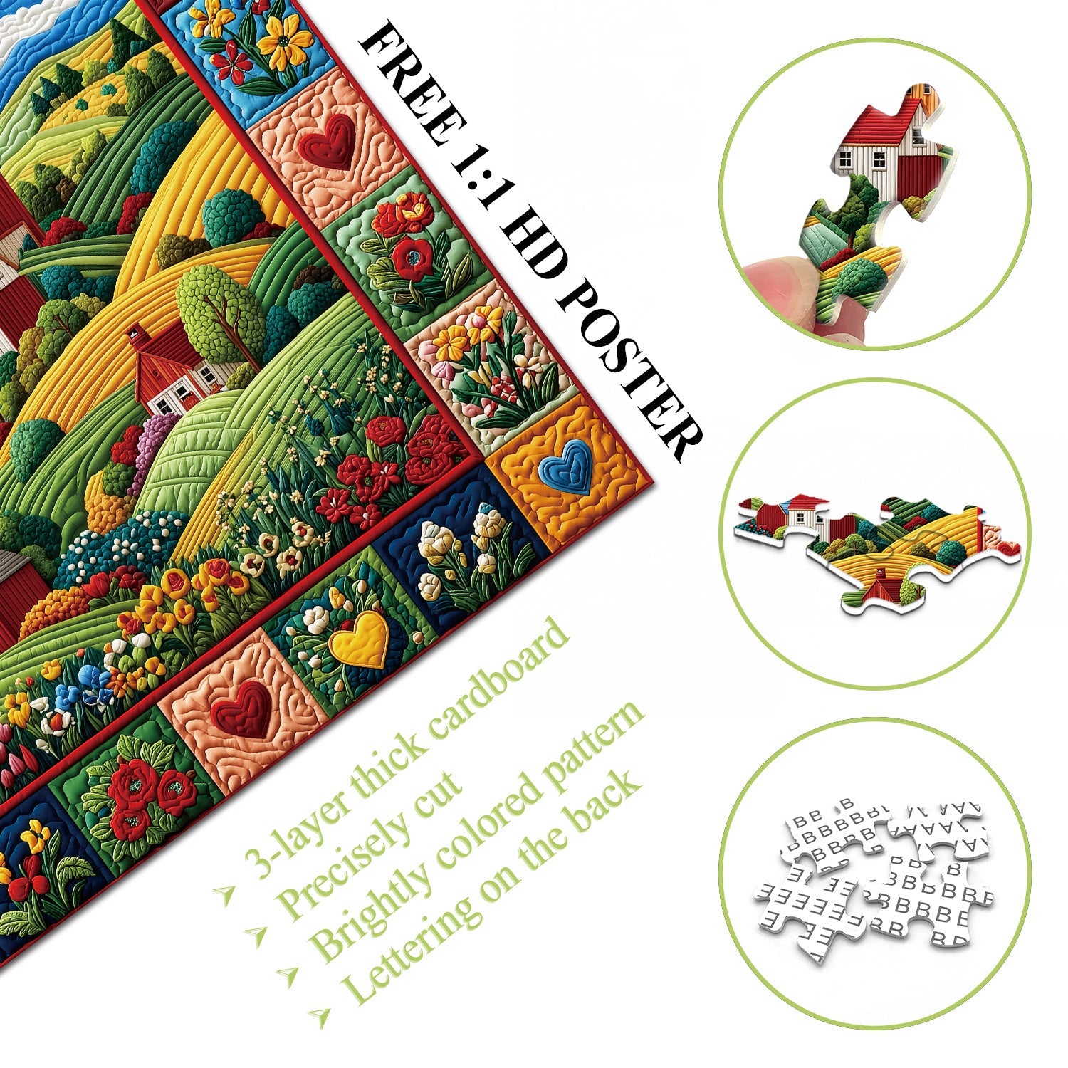 Puzzle trapuntato Homestead 1000 pezzi