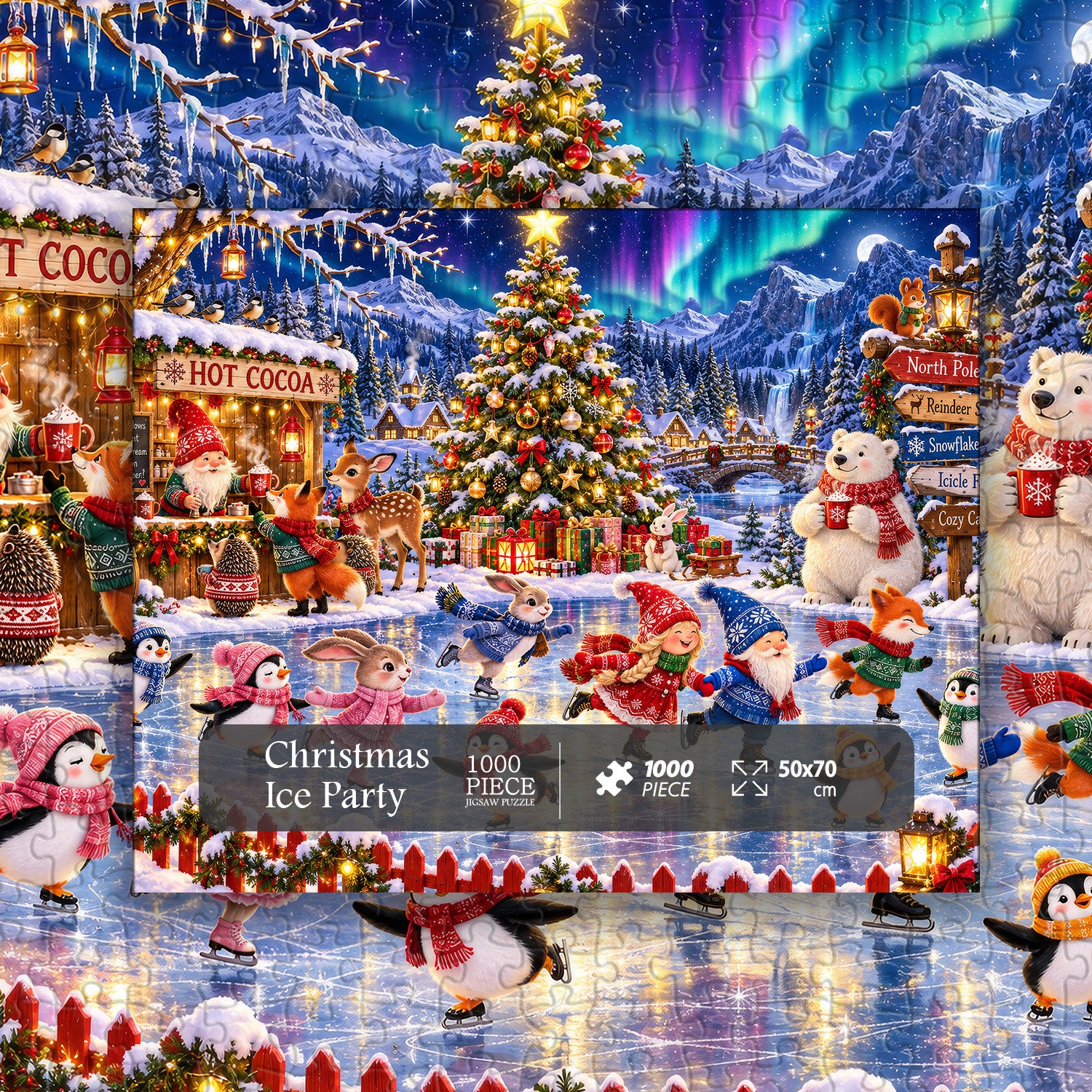 Christmas Ice Party Jigsaw Puzzle 1000 Pieces
