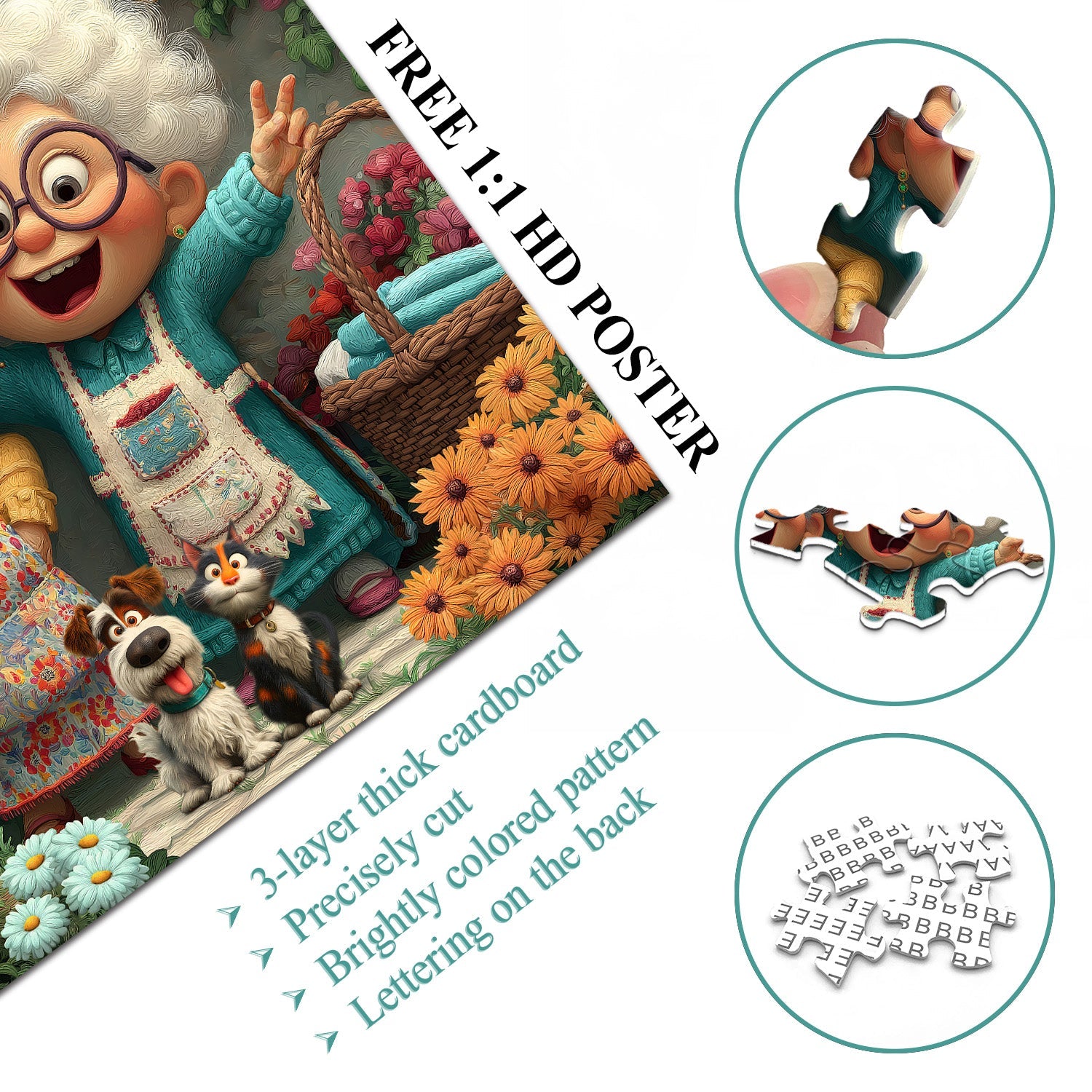 Puzzle Joyful Nonna Duo 1000 pezzi