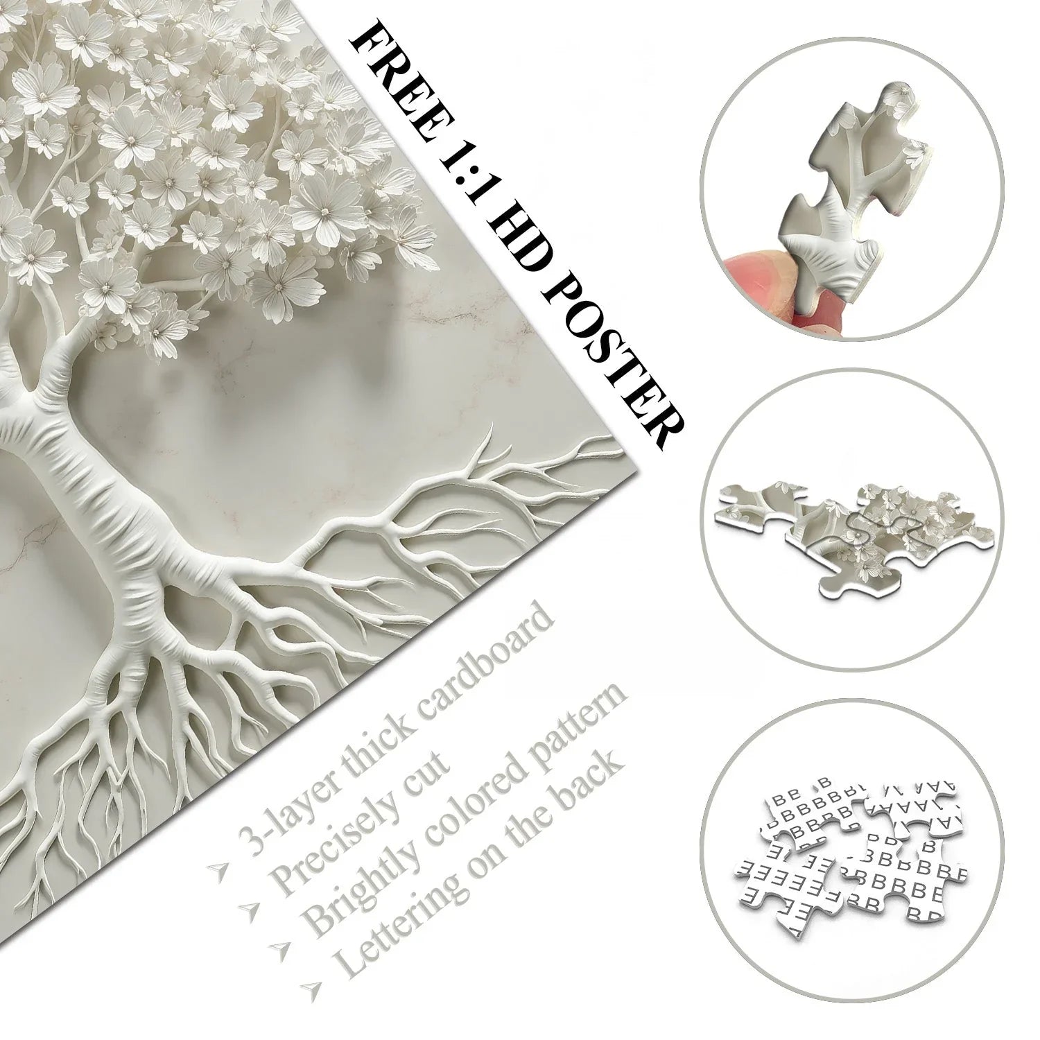 Puzzle Arbre de Blancheur 1000 Pièces