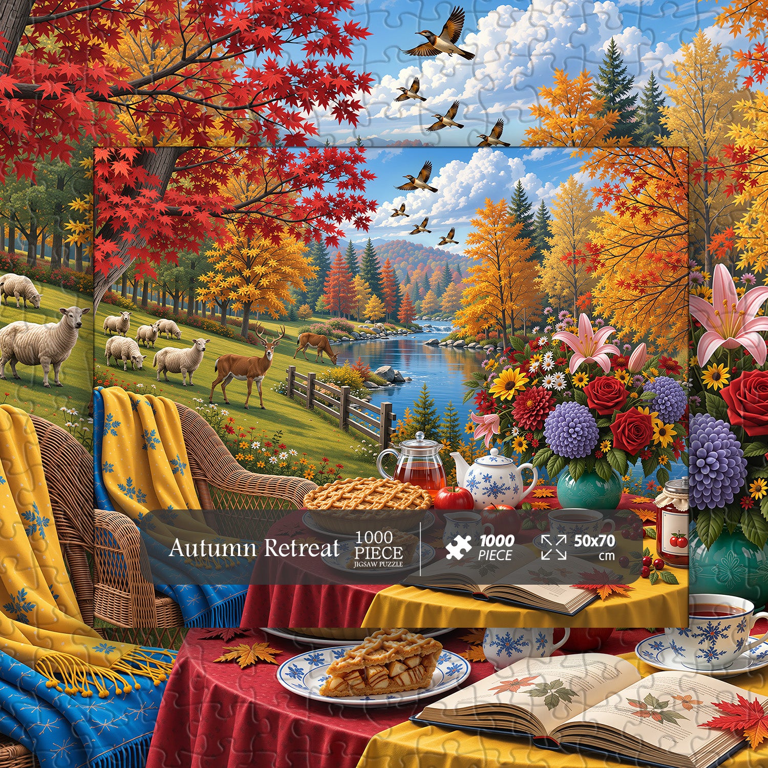 Autumn Retreat Jigsaw Puzzle 1000 Pieces