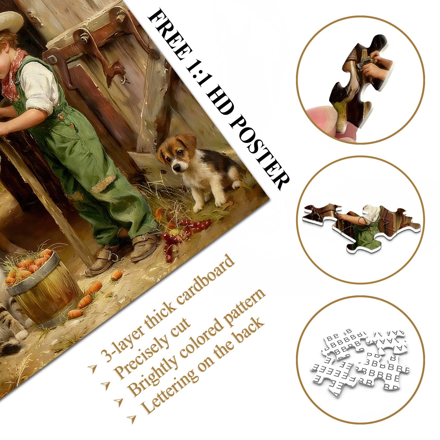 Childlike Pasture Life Jigsaw Puzzle 1000 Pieces