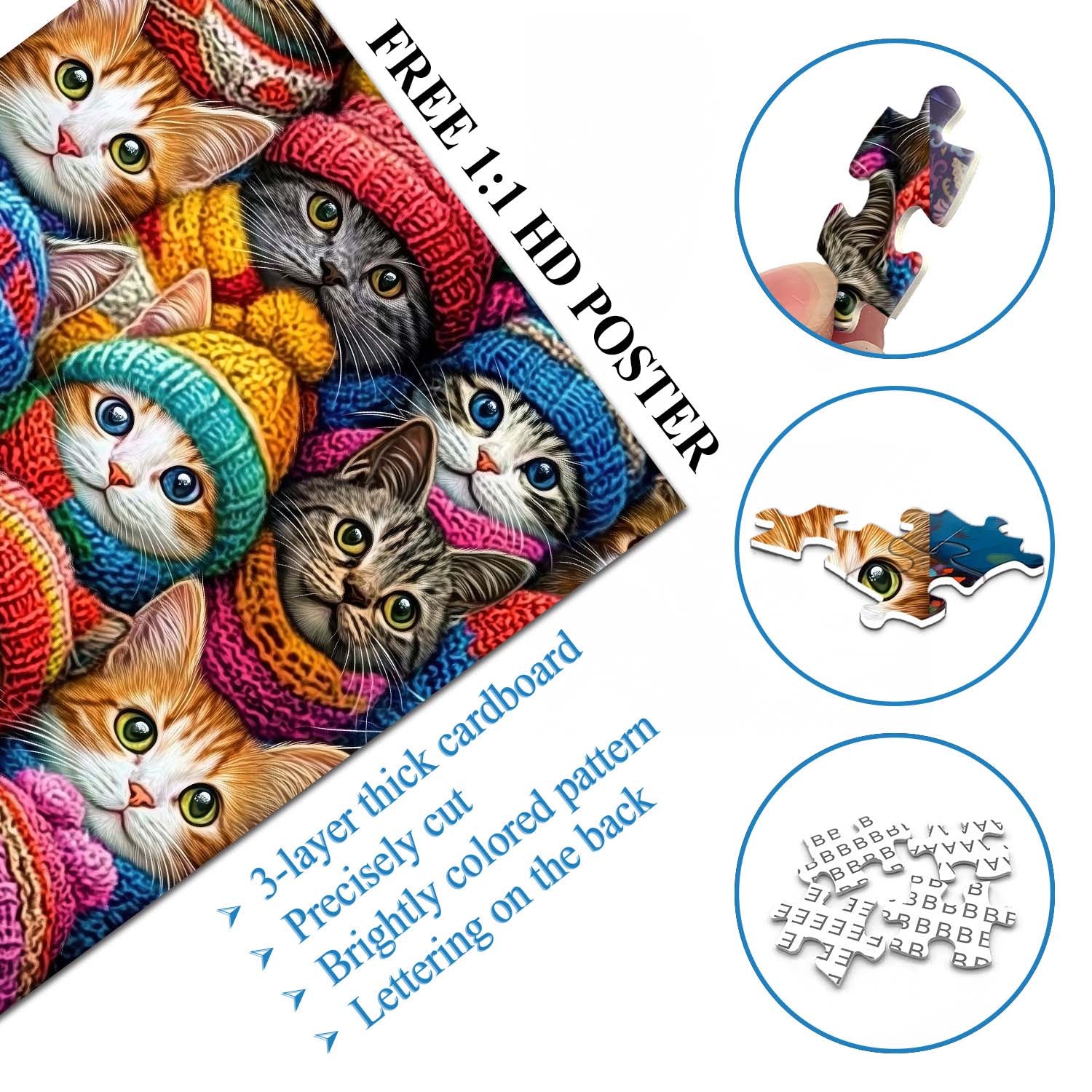 Knit Kitty Sammelpuzzle 1000 Teile