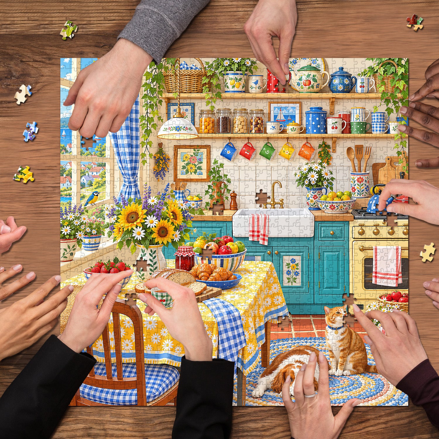 Sunny Kitchen Jigsaw Puzzle 1000 Pieces