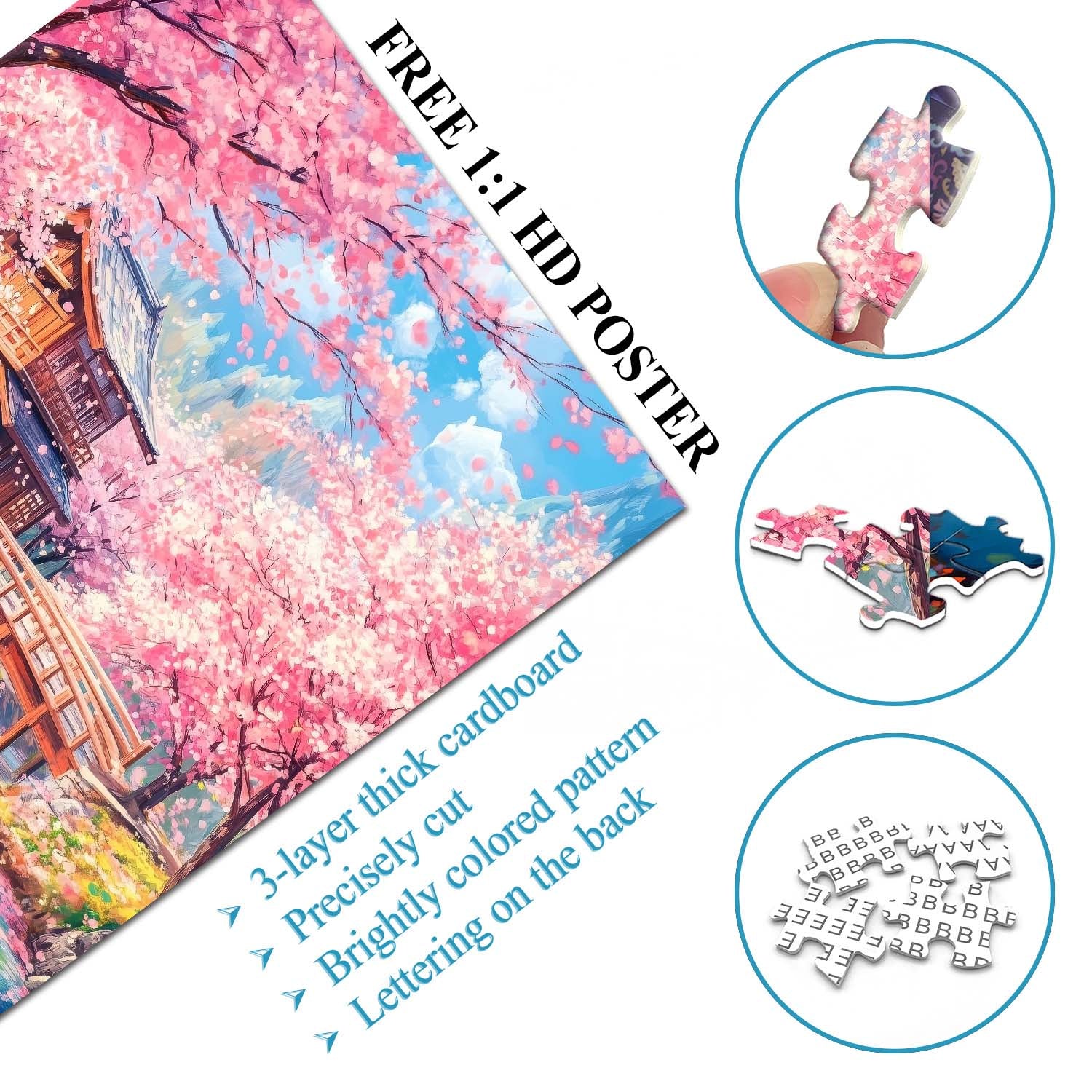 Cherry Blossom Wonderland Jigsaw Puzzle 1000 Pieces