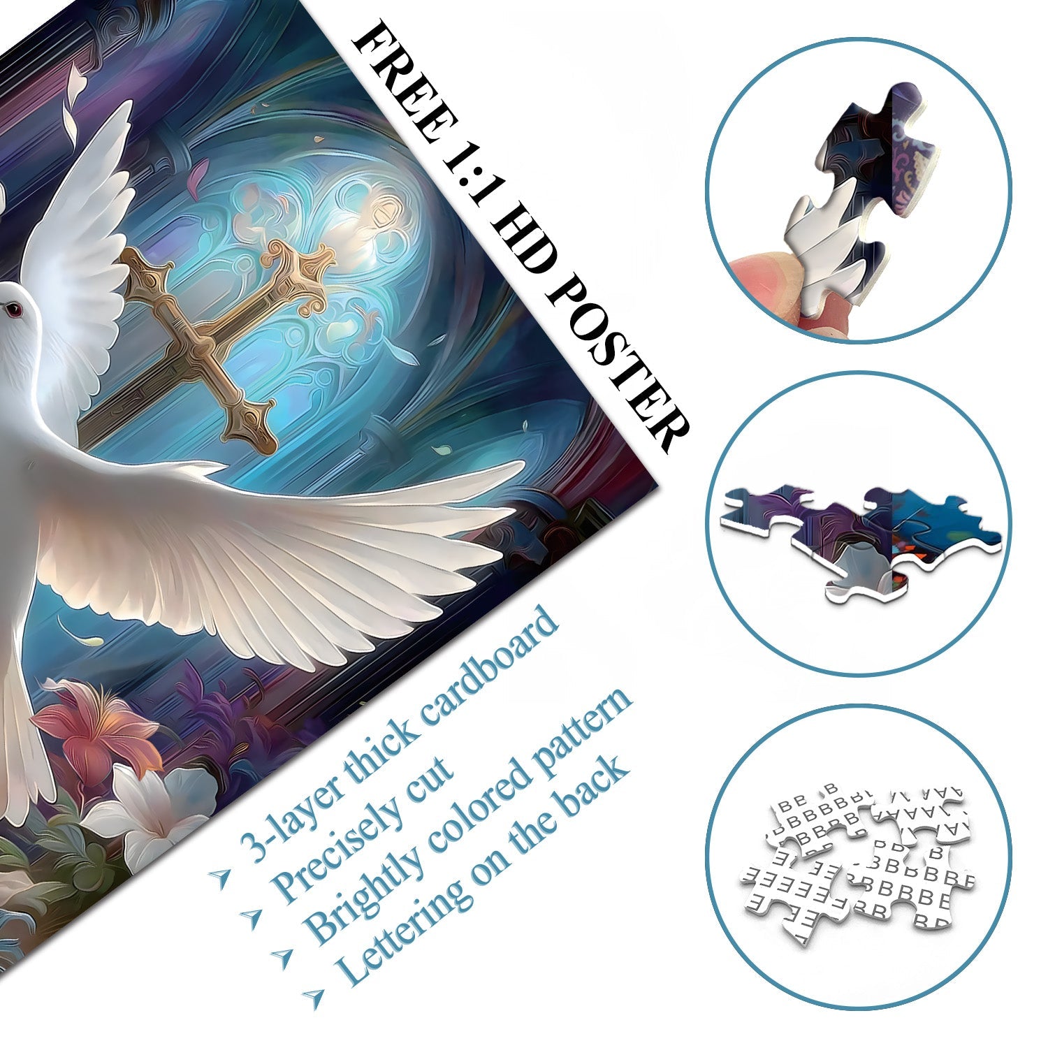 Faith's Dove Jigsaw Puzzle 1000 Pieces