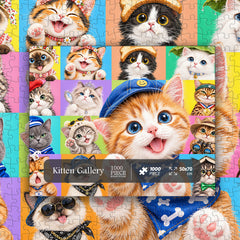 Kitten Gallery Jigsaw Puzzle 1000 Pieces