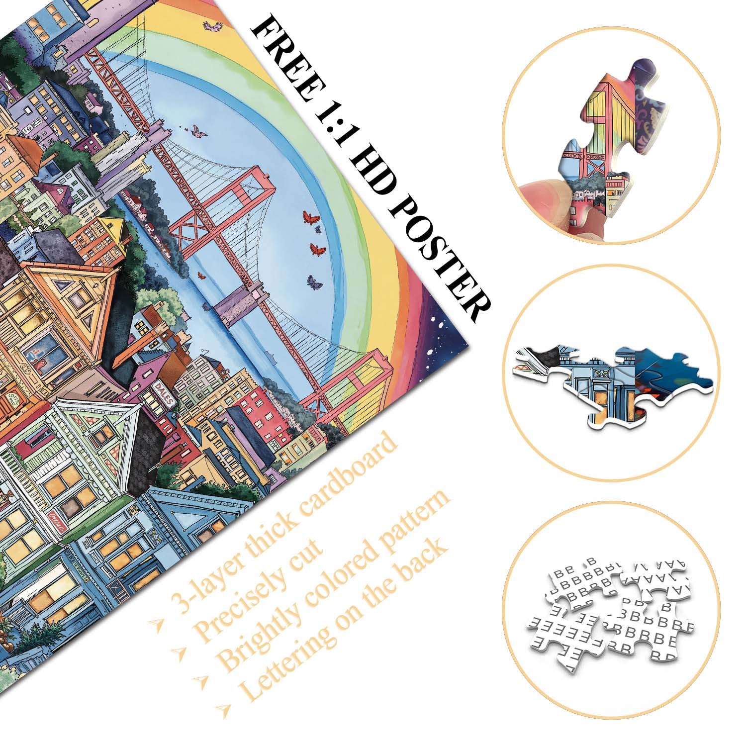 Colorful City Life Puzzle 1000 pièces