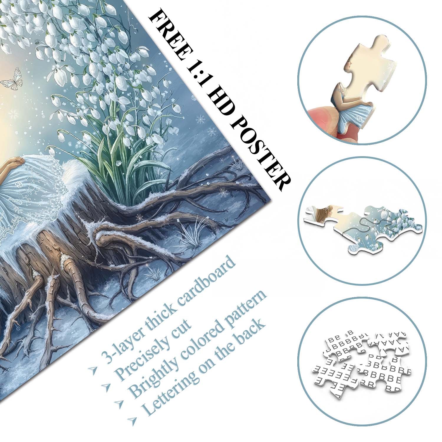 Puzzle Snow Lotus Spirit 1000 pezzi