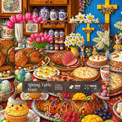 Spring Table Feast Jigsaw Puzzle 1000 Pieces