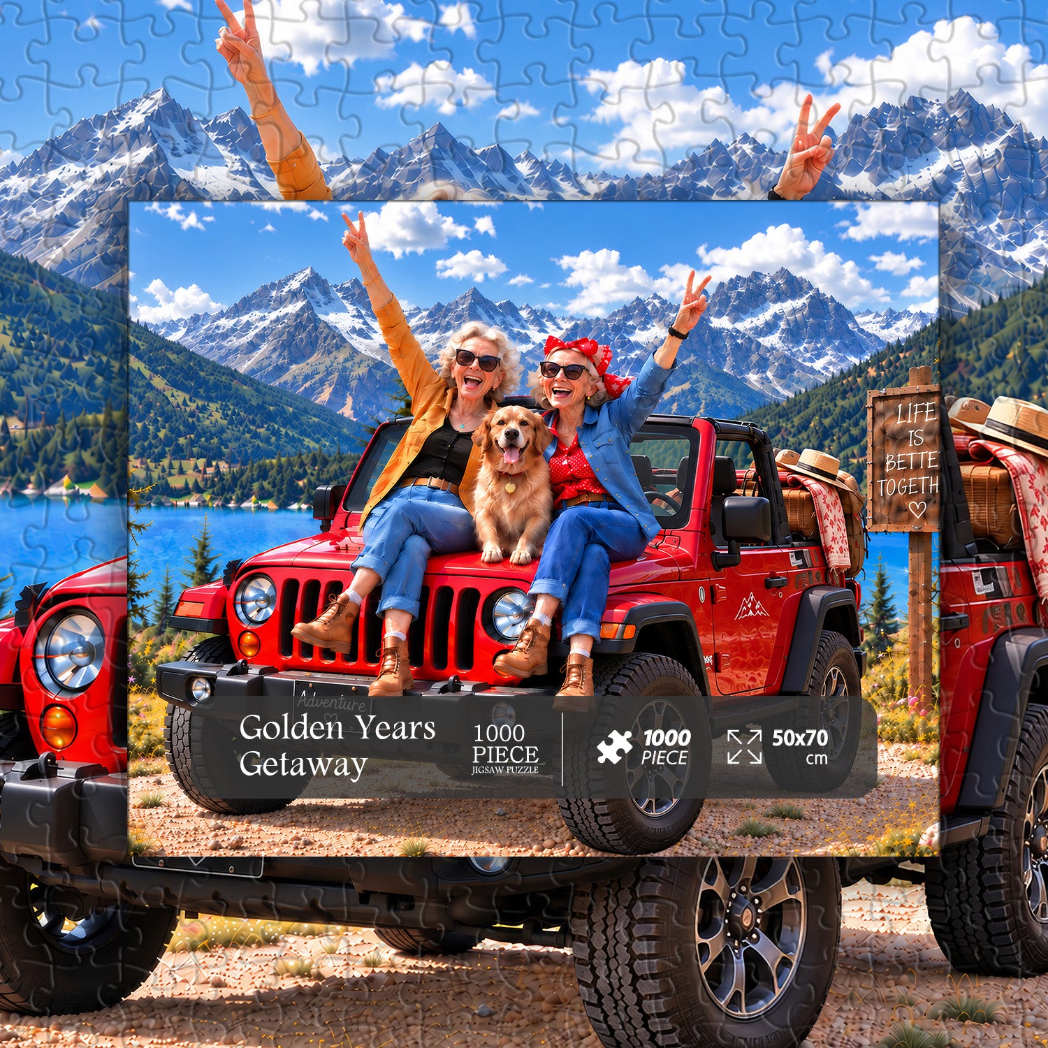 Golden Years Getaway Jigsaw Puzzle 1000 Pieces