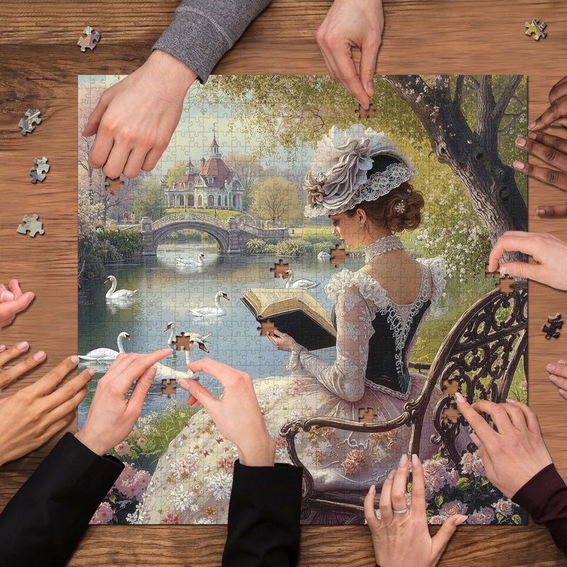 Riverbank Book Retreat Jigsaw Puzzle 1000 Pieces