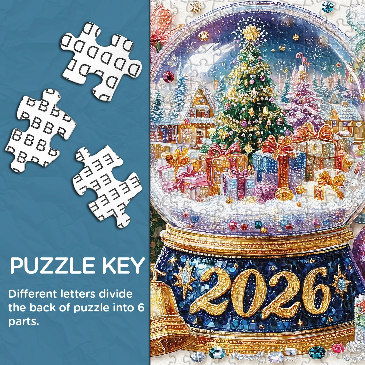 Kristall Weihnachten 2026 Puzzle 1000 Stück