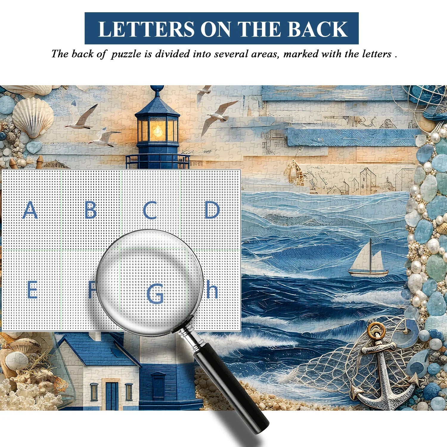 Puzzle Faro e Mare 1000 Pezzi