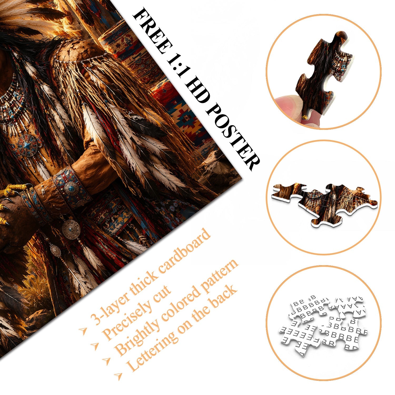 Tribal Spirit Eagle Jigsaw Puzzle 1000 Pieces