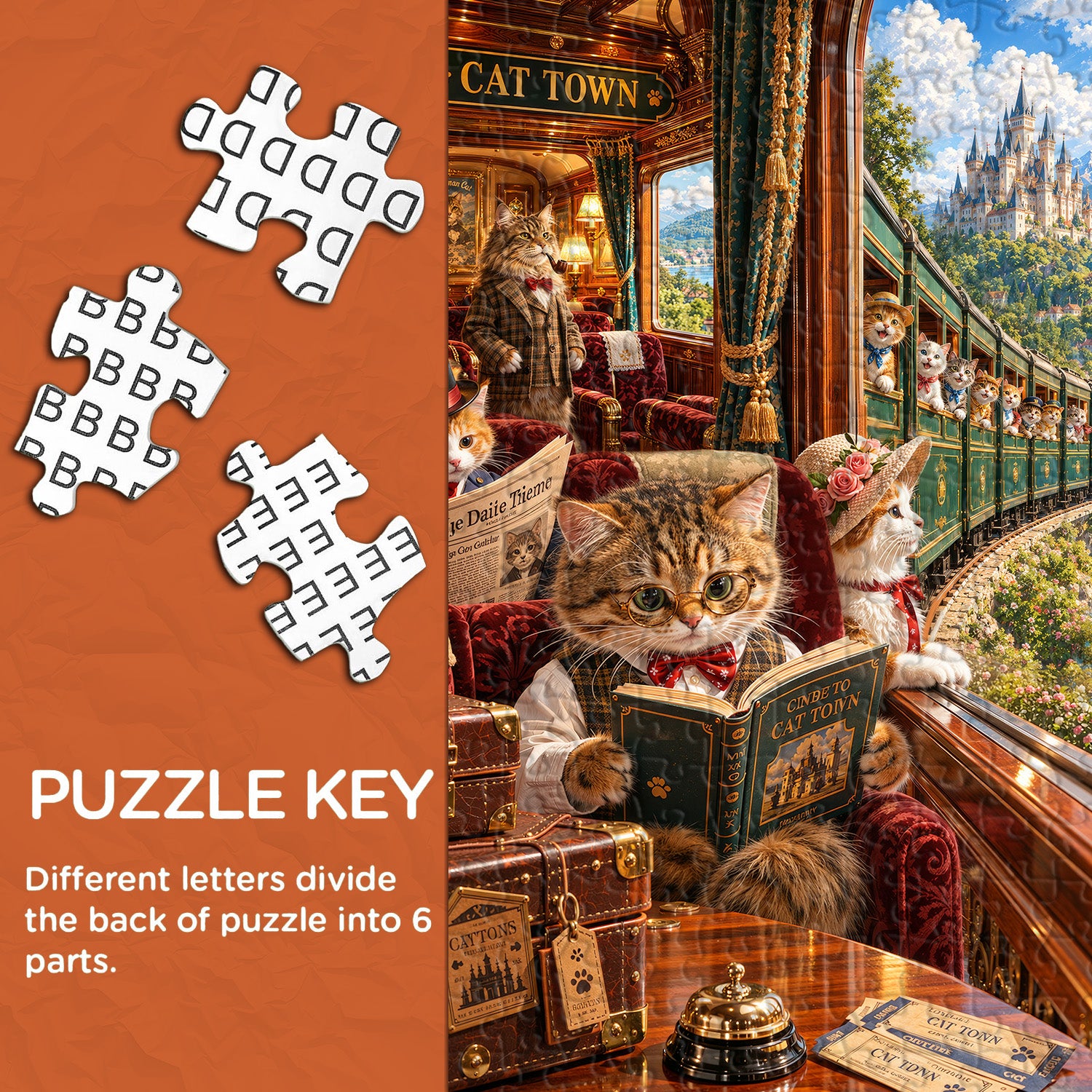 Destination Cat Town Jigsaw Puzzle 1000 Pieces