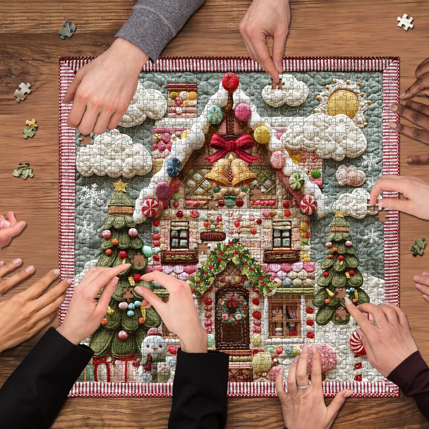 Candy Gingerbread House Jigsaw Puzzle 1000 Piece