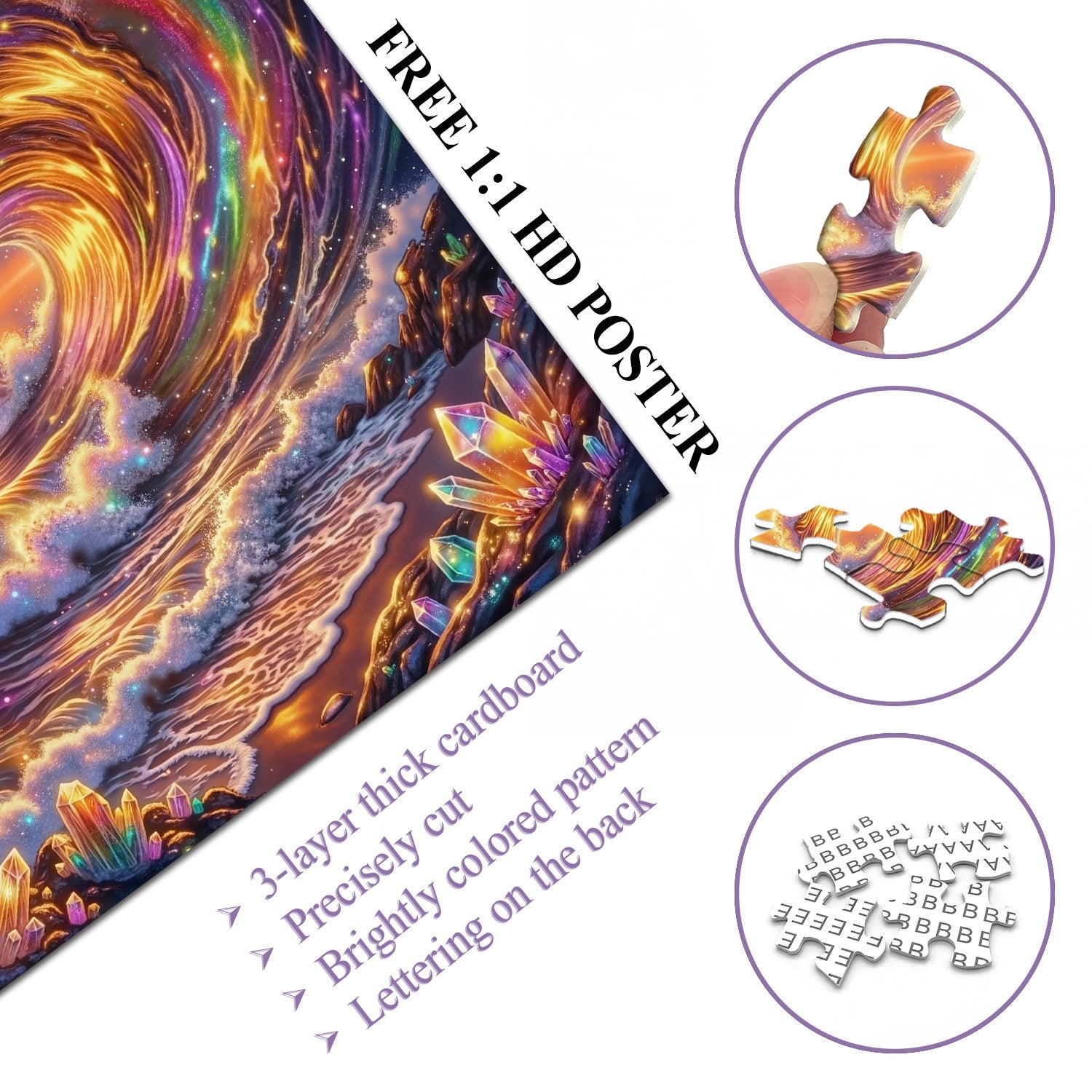 Puzzle L'alba dei cristalli 1000 pezzi