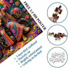 Boho Motorcycle Adventure Jigsaw Puzzle 1000 Pieces