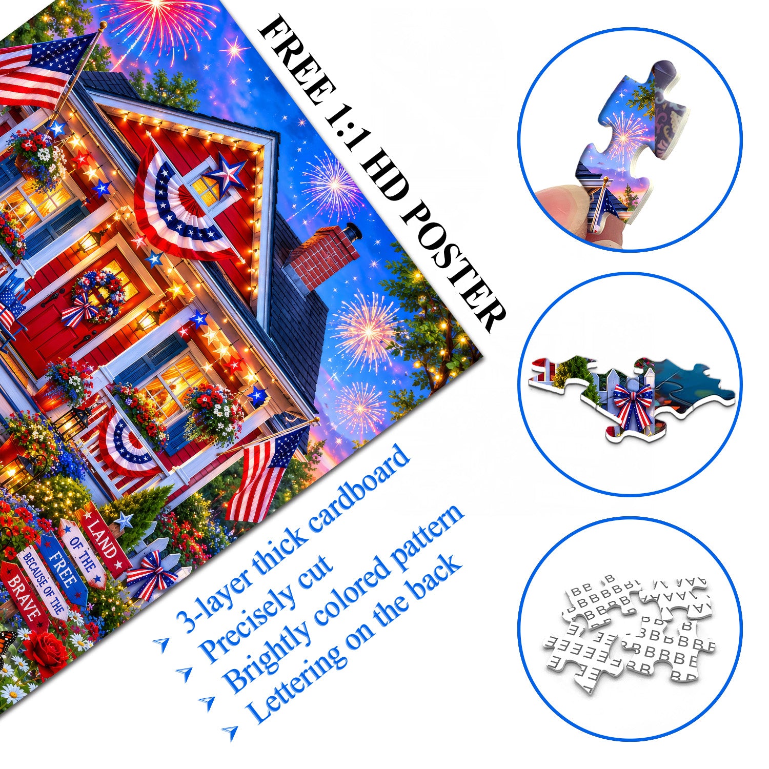 Freedom Cottage Jigsaw Puzzle 1000 Pieces