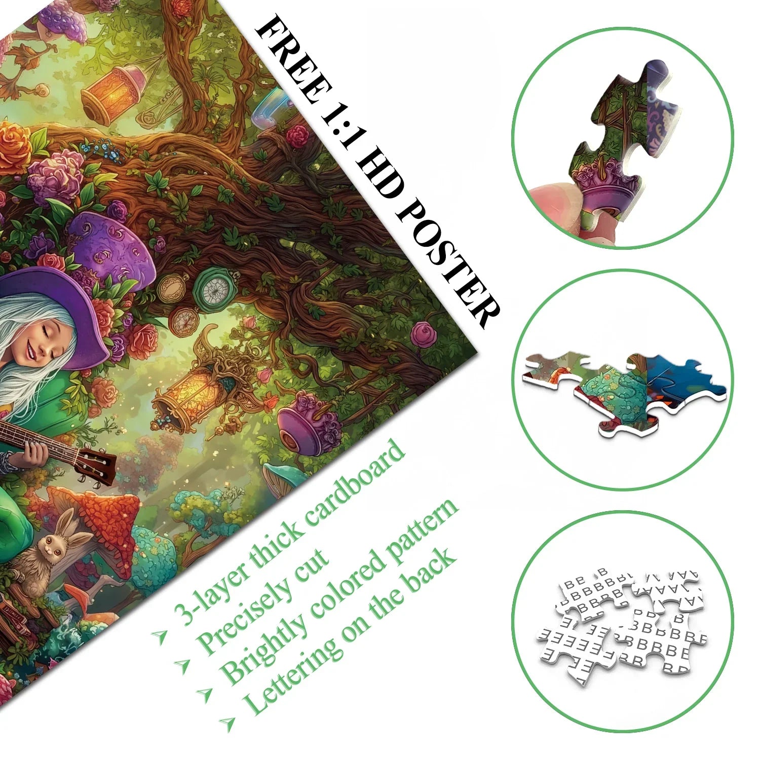 Guitar Girl Jigsaw Puzzle 1000 Pieces