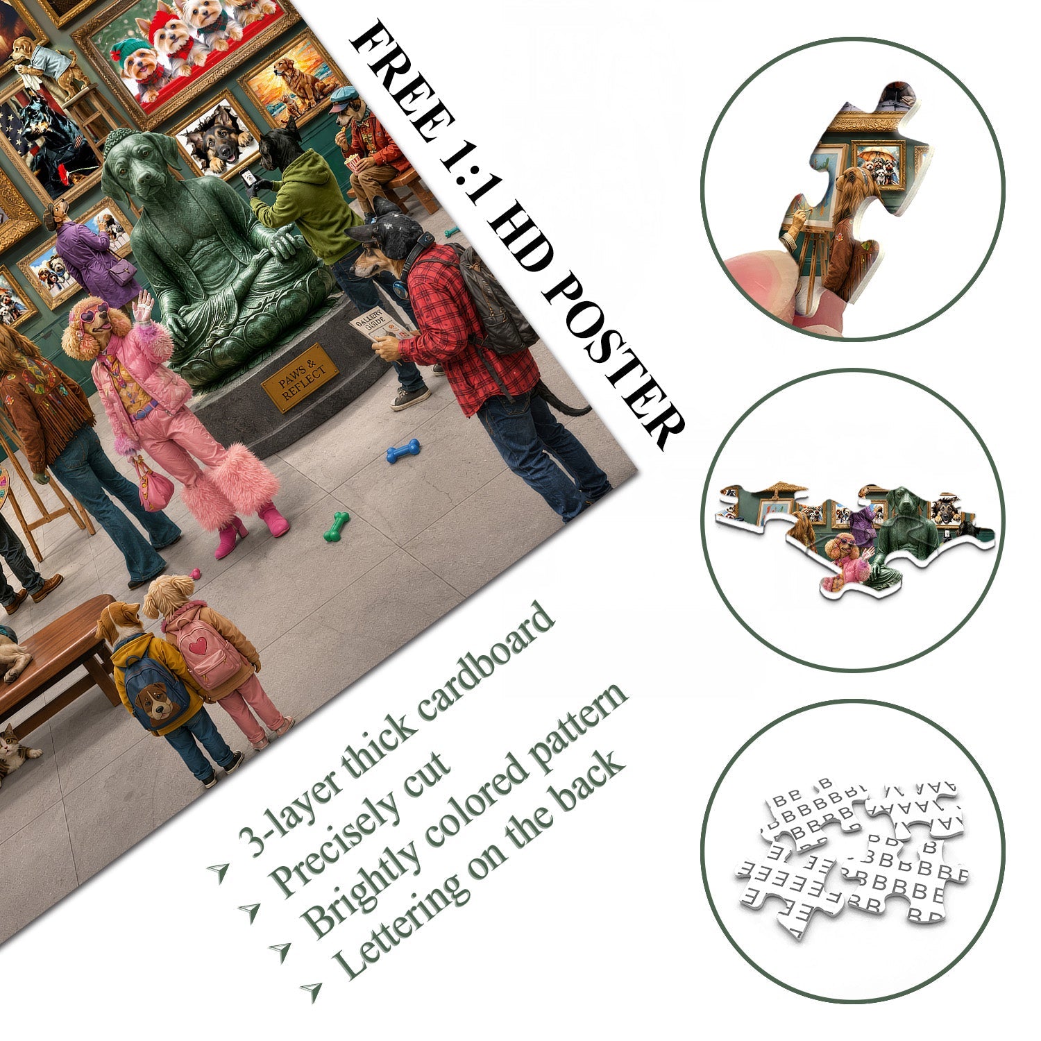 Fur & Fine Art Gallery Jigsaw Puzzle 1000 Pieces