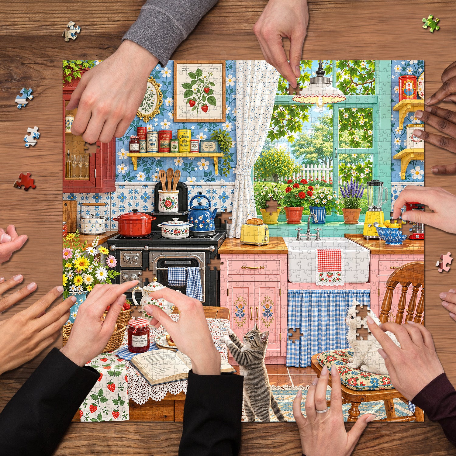Cozy Kitchen Jigsaw Puzzle 1000 Pieces