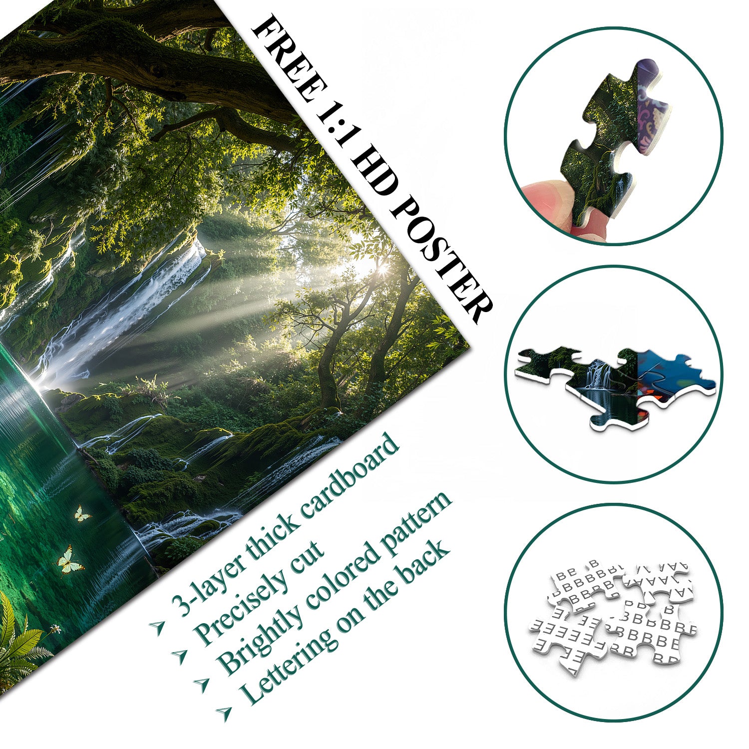 Emerald Falls Lagoon Puzzle 1000 Teile