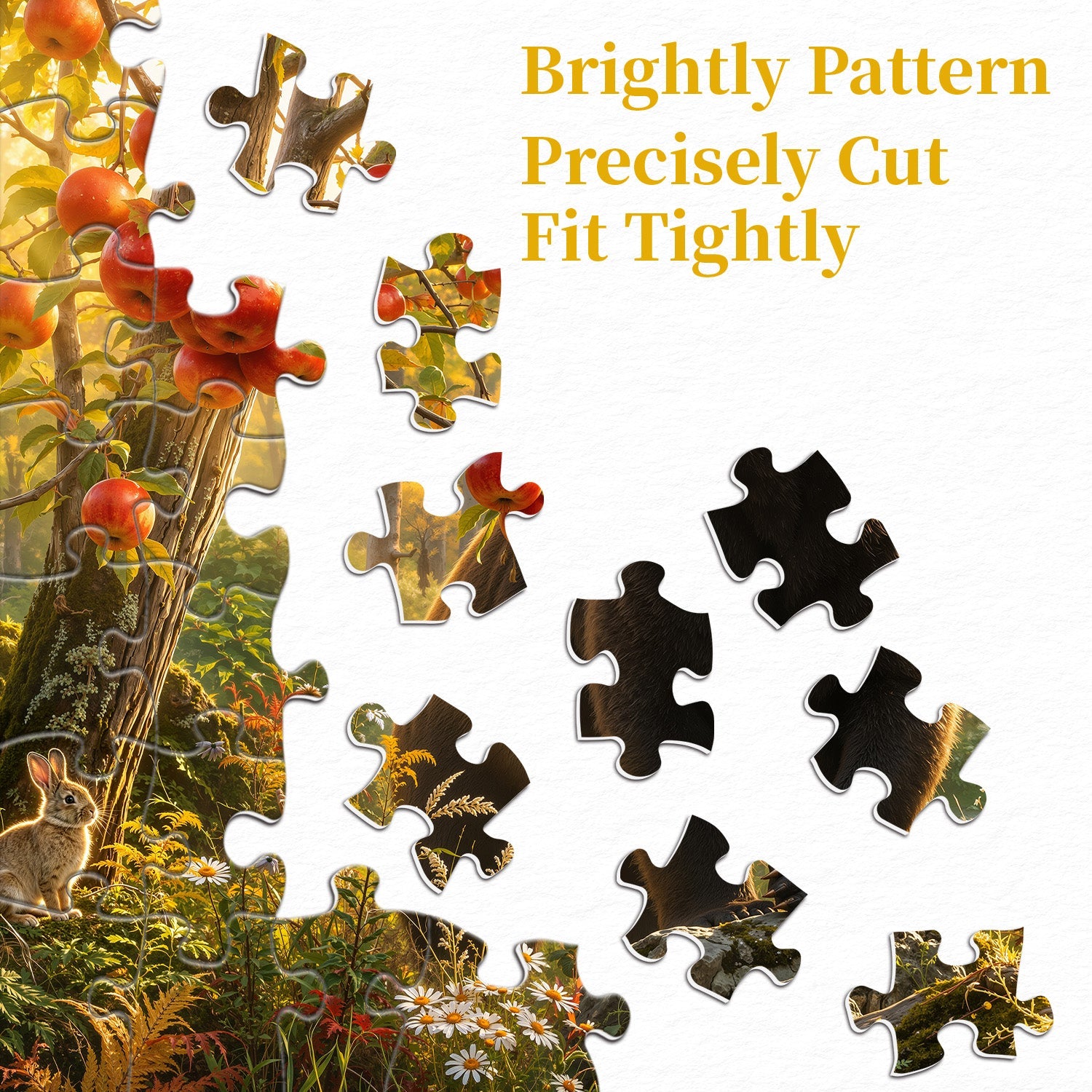 Sunlit Woodland Bear Jigsaw Puzzle 1000 Pieces