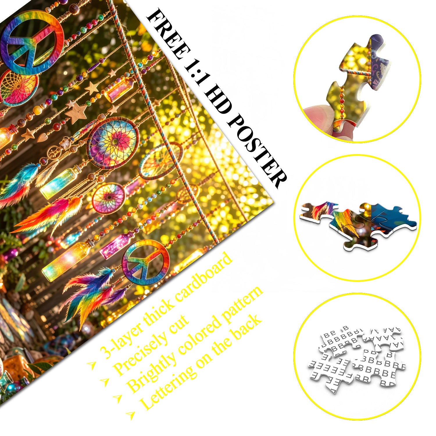 Hippie Dream Garden Jigsaw Puzzle 1000 Pieces