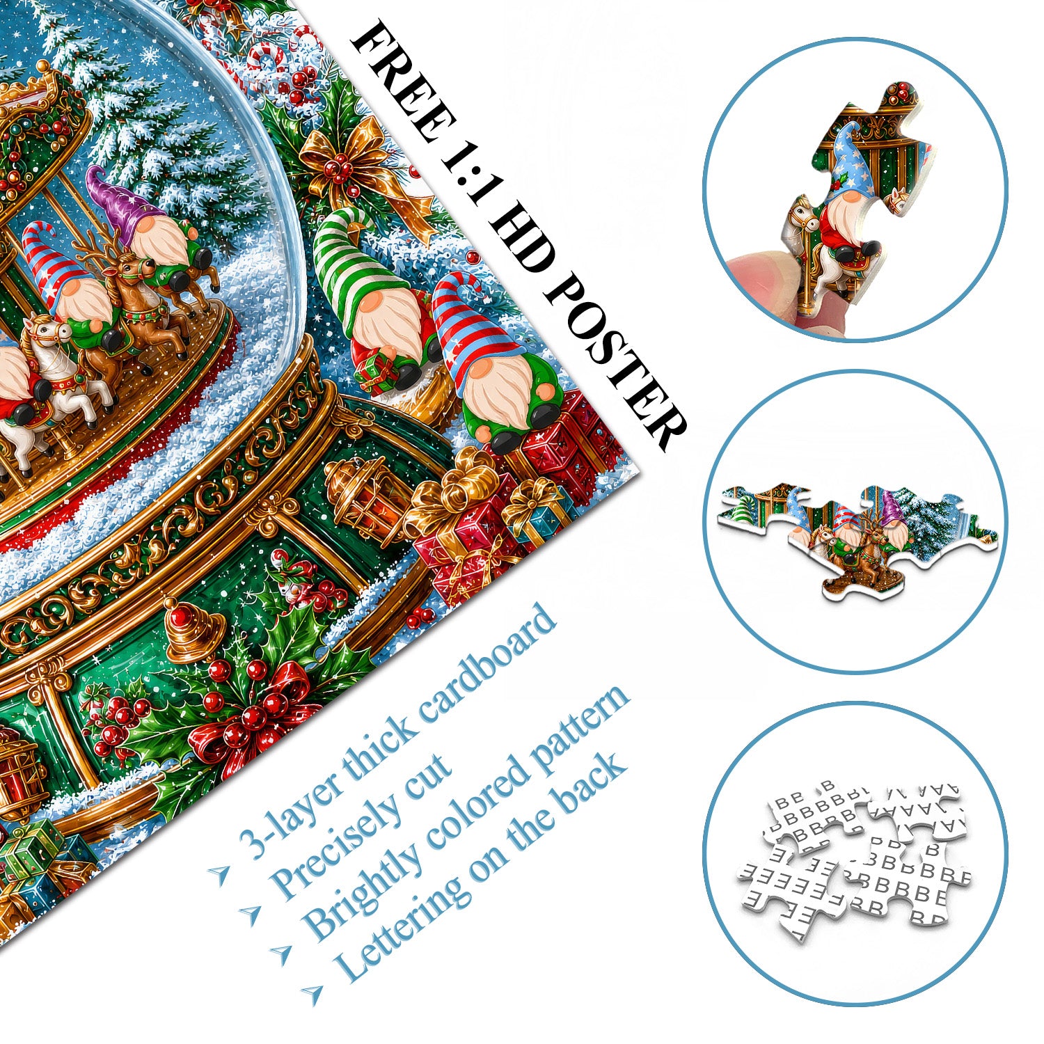 Gnome Crystal Ball Jigsaw Puzzle 1000 Pieces