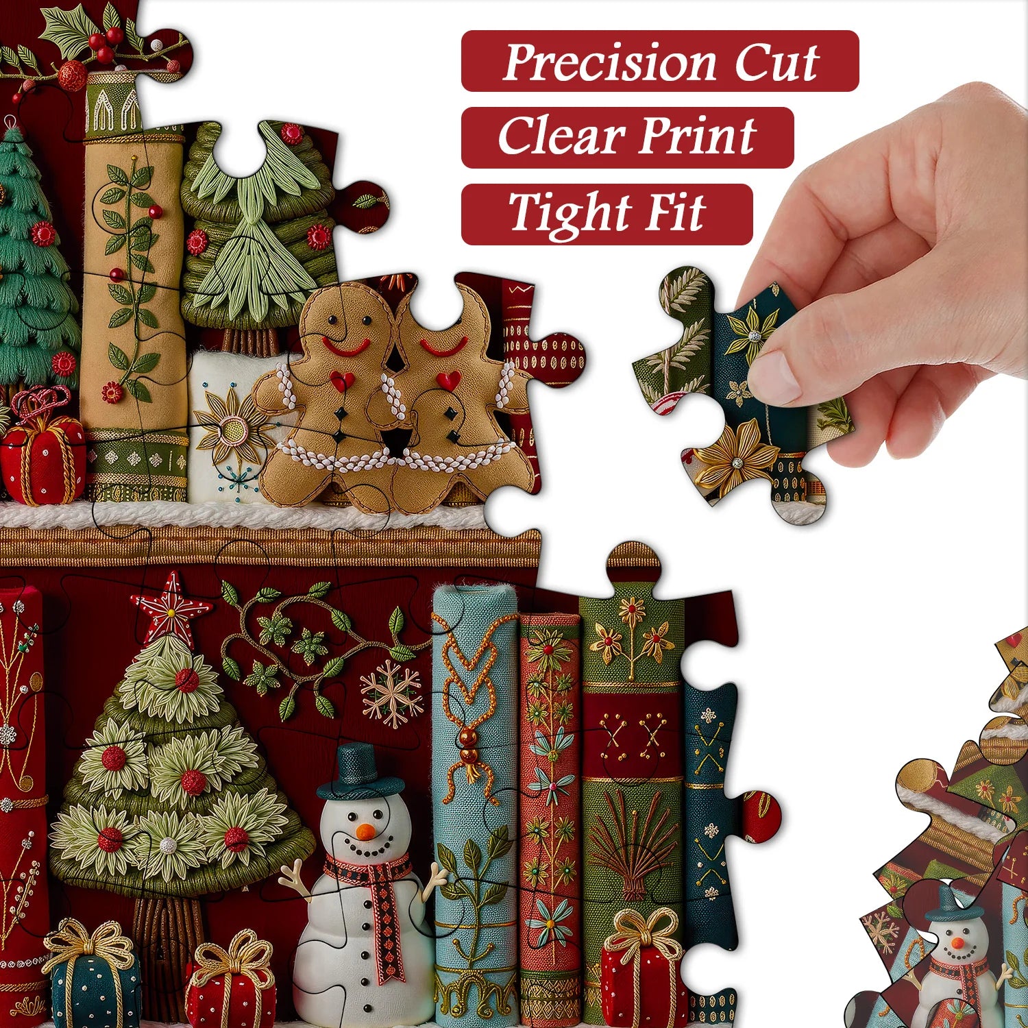 Gemütliche Weihnachtsbuchschule Puzzle 1000 Stücke