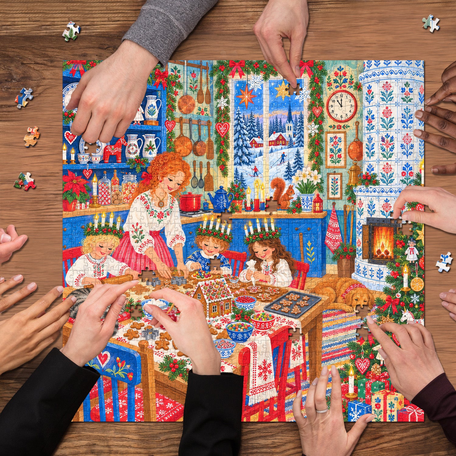 Christmas Baking Jigsaw Puzzle 1000 Pieces