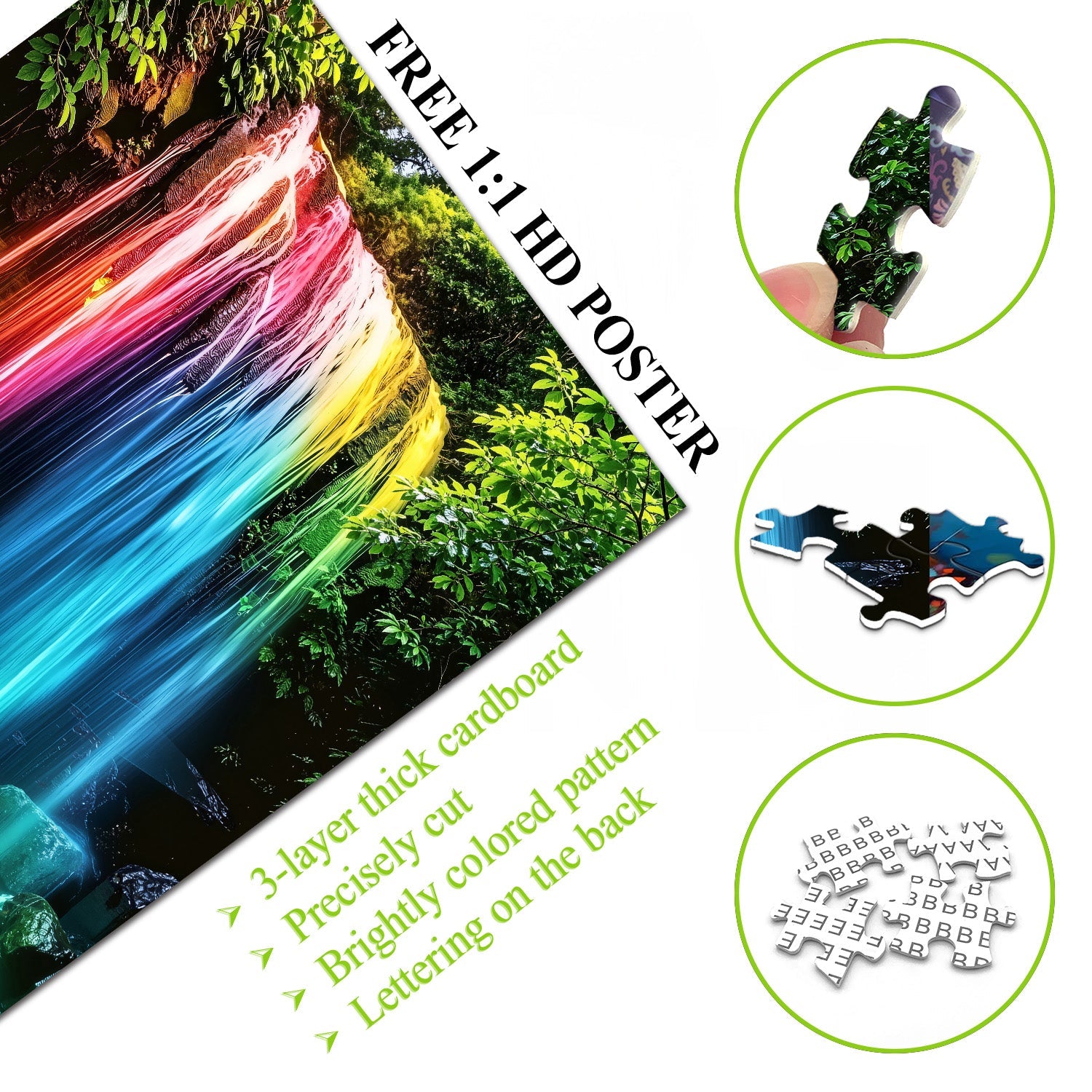 Neon Wildwood Stream Jigsaw Puzzle 1000 Pieces