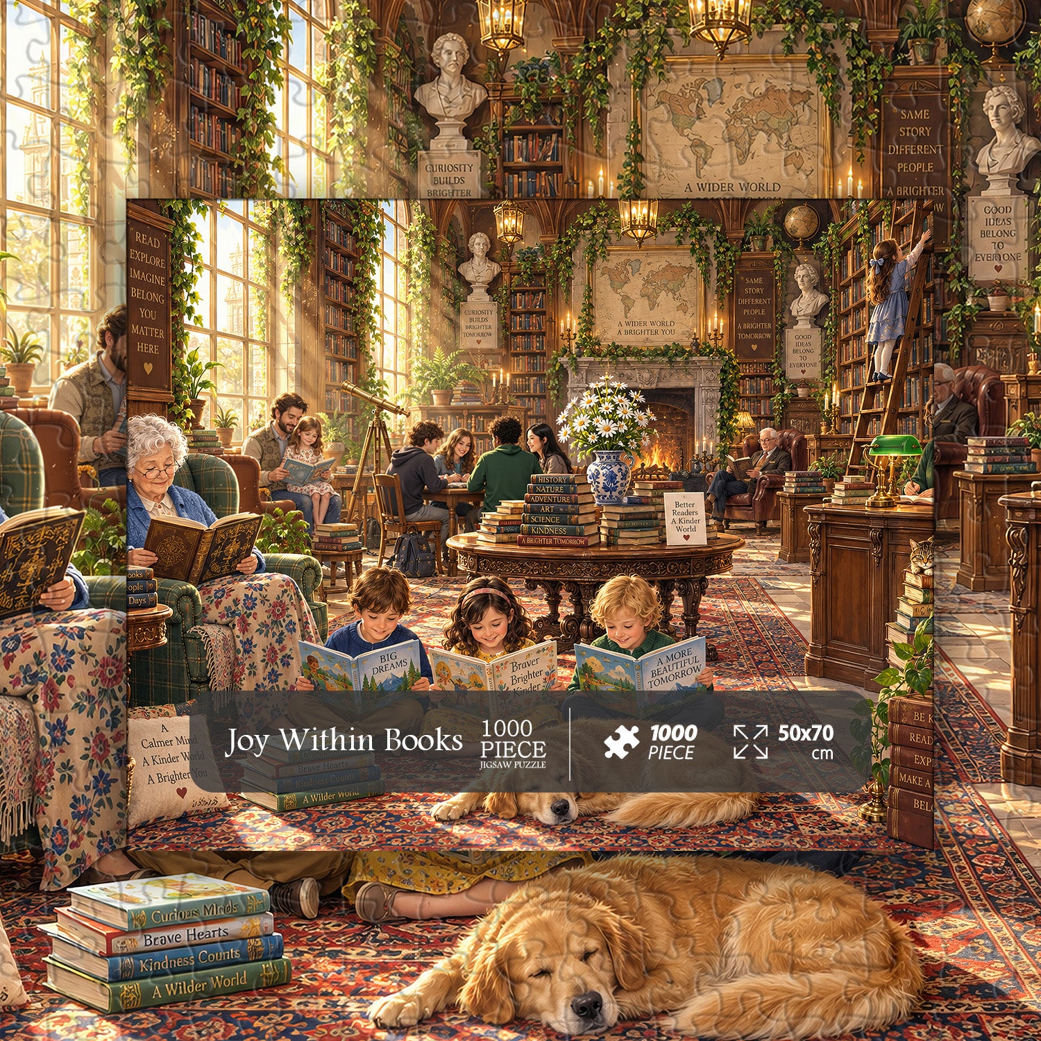 Joy Within Books Jigsaw Puzzle 1000 Pieces