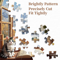 Cozy Window Companion Jigsaw Puzzle 1000 Pieces