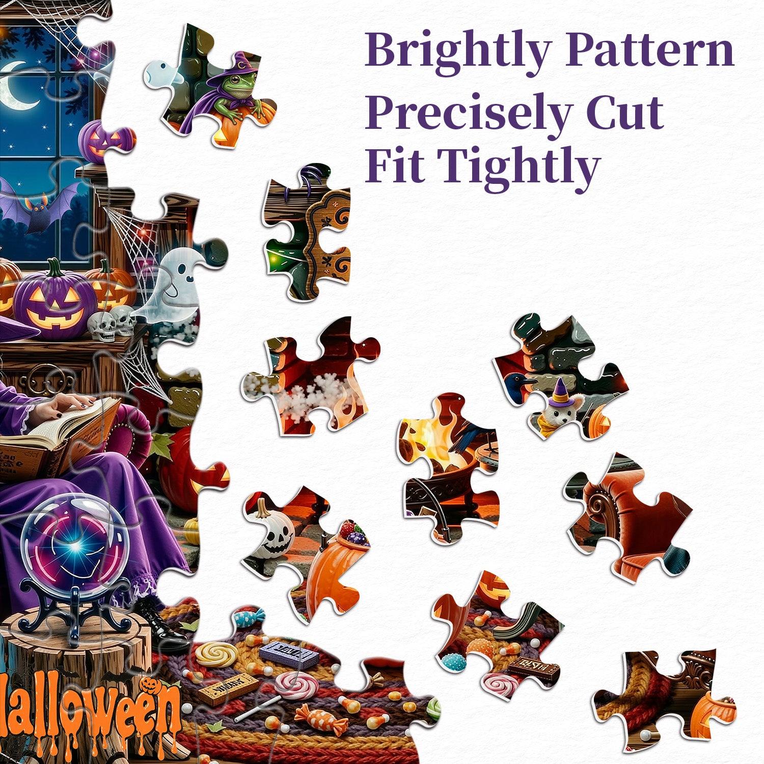 Puzzle del focolare di Halloween 1000 pezzi