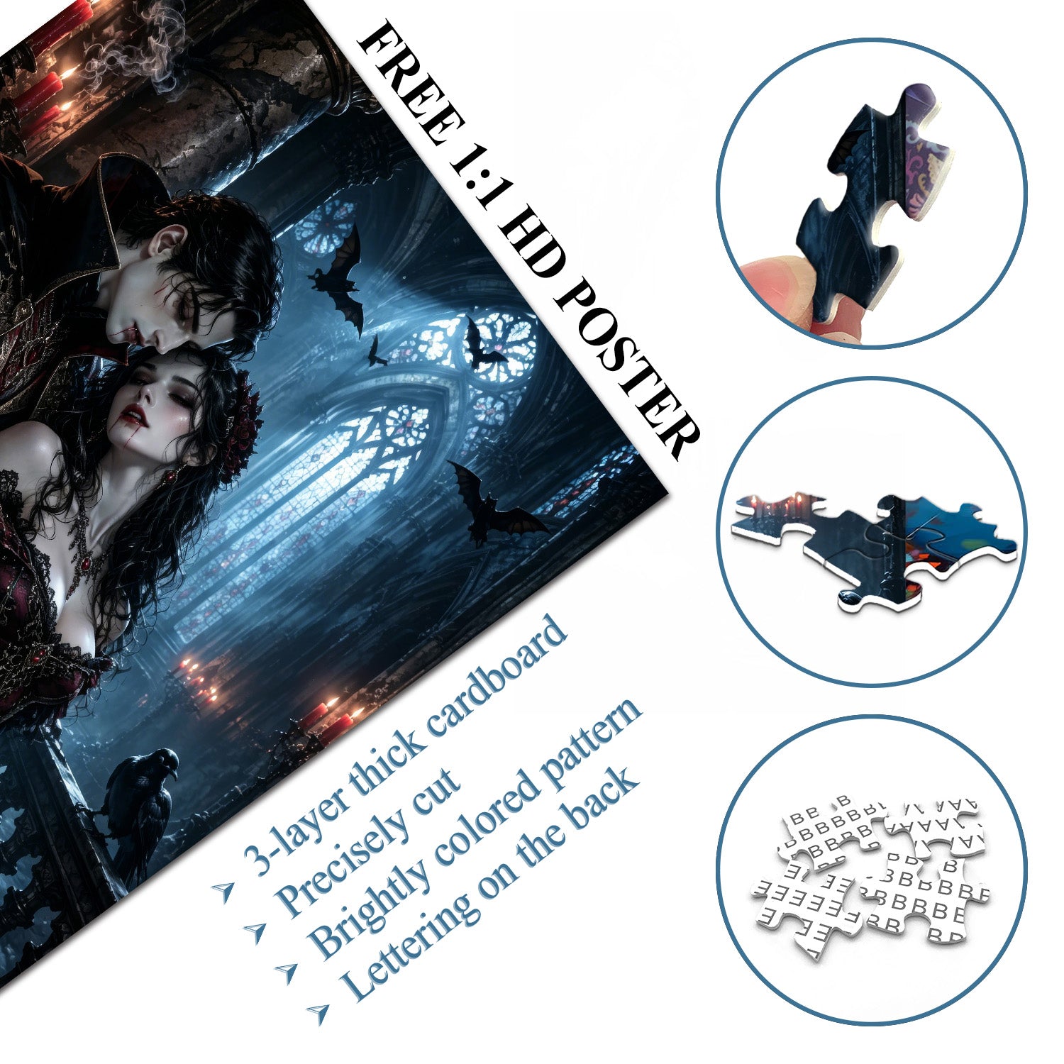 Nocturnal Vow Lovers Jigsaw Puzzle 1000 Pieces
