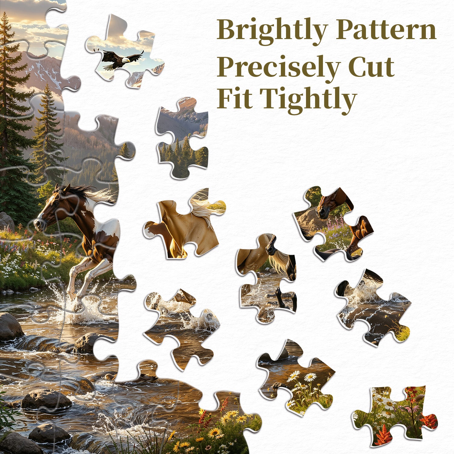Meadow Creek Horses Jigsaw Puzzle 1000 Pieces