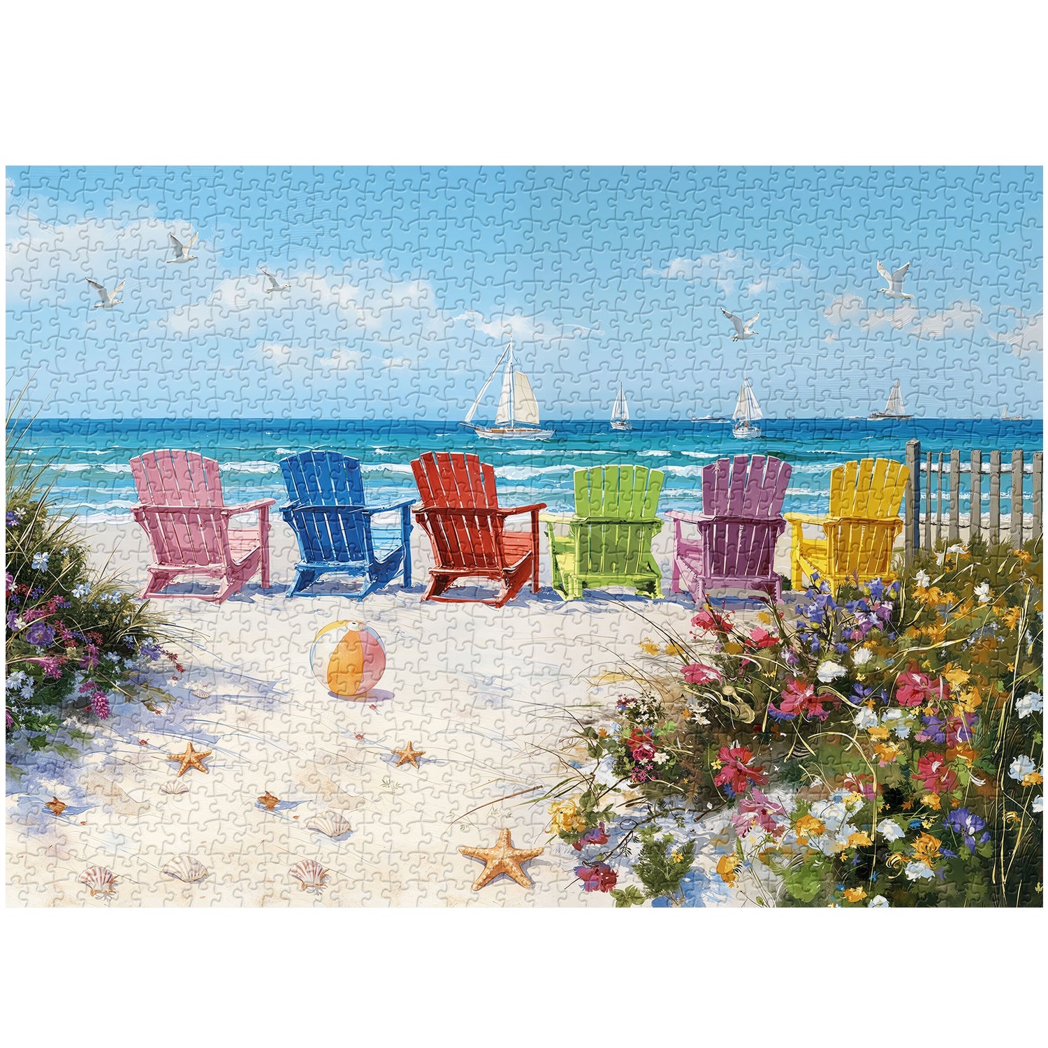 Puzzle sulla brezza costiera, 1000 pezzi