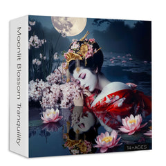 Moonlit Blossom Tranquility Jigsaw Puzzle 1000 Pieces