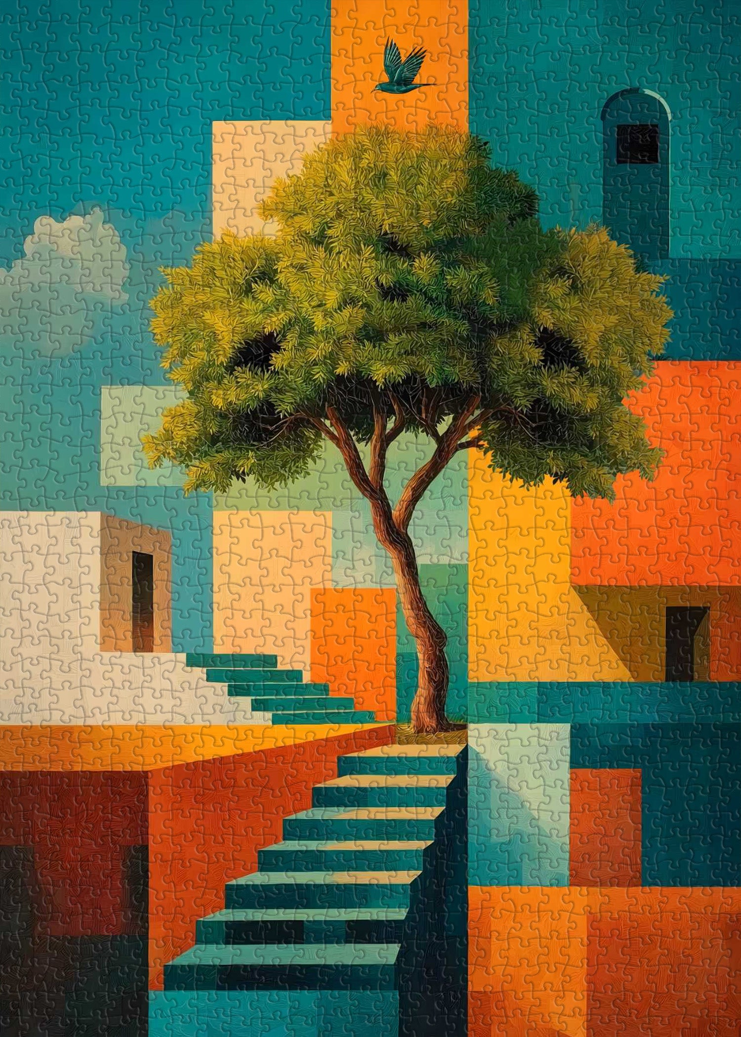Arbre de géométrie puzzle 1000 pièces