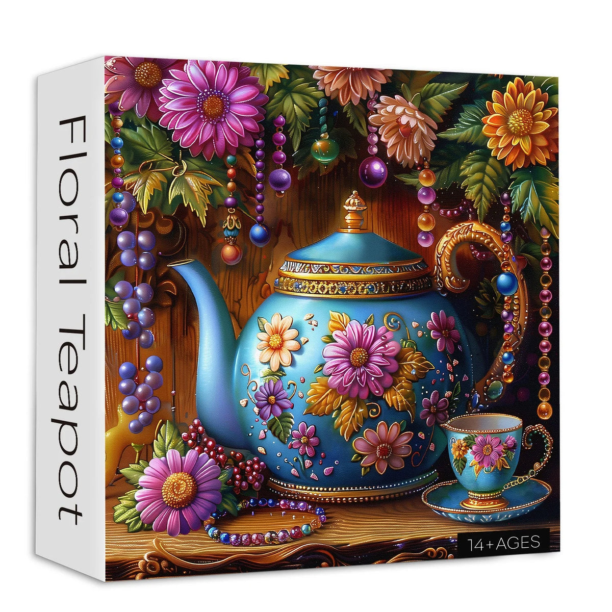 Puzzle de puzzle à thé floral 1000 pièces