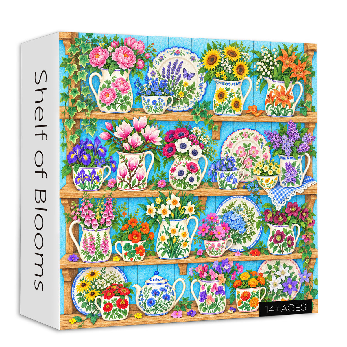 Shelf of Blooms Jigsaw Puzzle 1000 Pieces