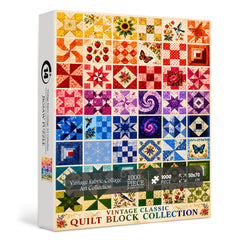 Vintage Fabric Collage Art Collection Jigsaw Puzzle 1000 Pieces