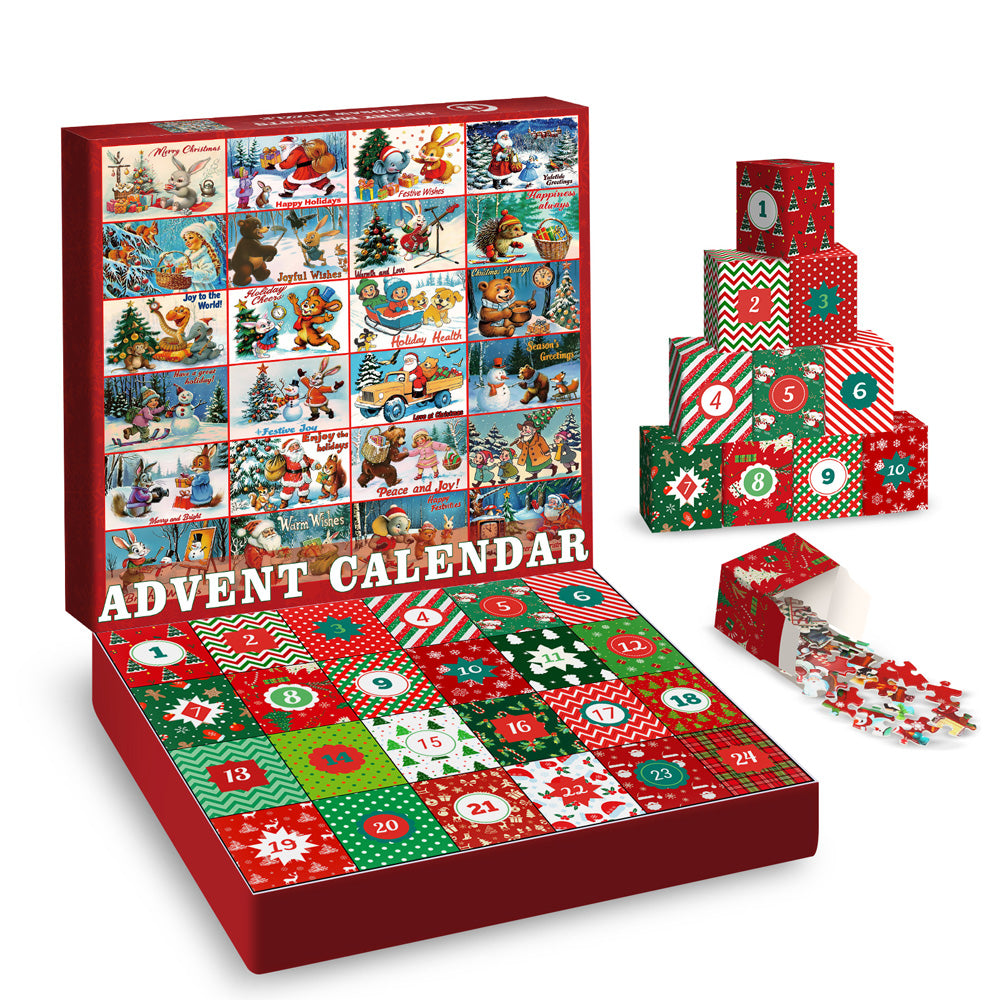 Merry Moments Advent Calendar Jigsaw Puzzle 1000 Pieces